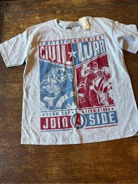 NWT Children’s Place Captain America Civil War size large 10-12 T-shirt